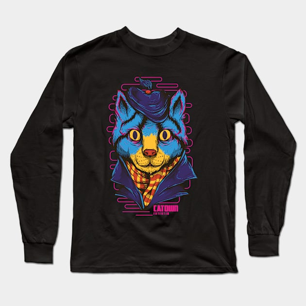 Catown Long Sleeve T-Shirt by TomCage